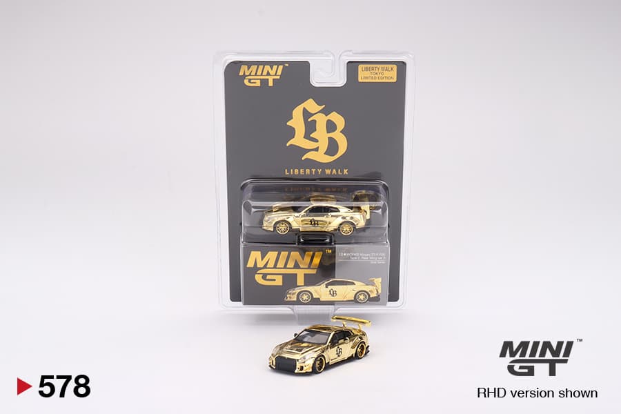 LB★WORKS Nissan GT-R R35 Type 2, Rear Wing ver 3 RHD Gold Series
