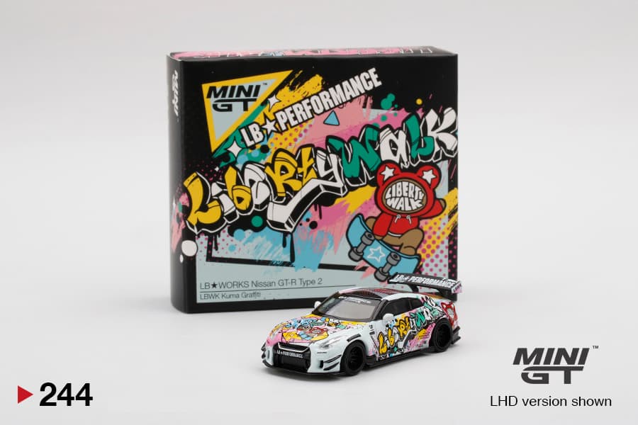 LB★WORKS Nissan GT-R R35 Type 2 Rear Wing ver 3 "LBWK Kuma Graffiti" (image 2 of 2)