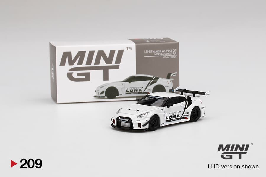 LB-Silhouette WORKS GT NISSAN 35GT-RR Ver.2 White LBWK (image 2 of 2)