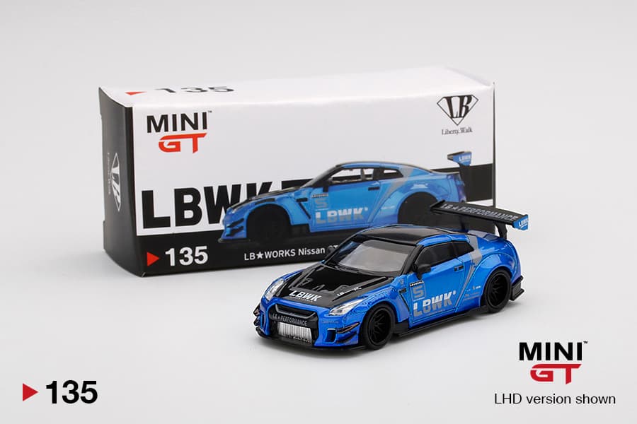LB★WORKS Nissan GT-R (R35) Blue / LB Work Livery 2.0 Type 2, Rear Wing ver 3 (image 2 of 2)