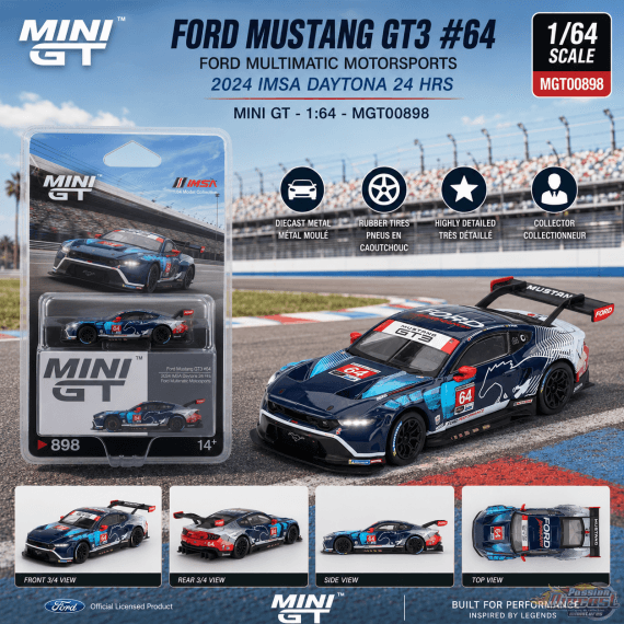 Ford Mustang GT3 #64 Ford Multimatic Motorsports 2024 IMSA Daytona 24 Hrs